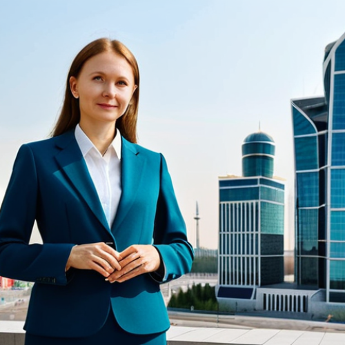 Home 7 **
A professional woman architect in Moscow, fully clothed in a stylish yet modest business suit, stands confidently in front of a scale model of a modern building. The background features the iconic skyline of Moscow, including recognizable landmarks. Bright, natural lighting. Perfect anatomy, correct proportions, well-formed hands, proper finger count, natural pose, safe for work, appropriate content, fully clothed, professional, family-friendly, high quality.
**